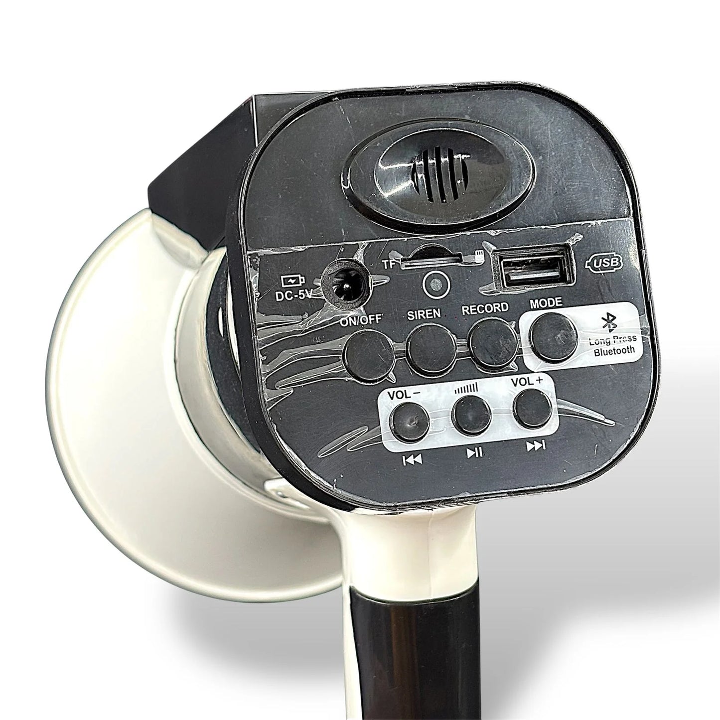 Solar Rechargeable Megaphone MP-935 with Built-in Torch & Police Siren | USB Playback, HD Recording & Sunlight Charging