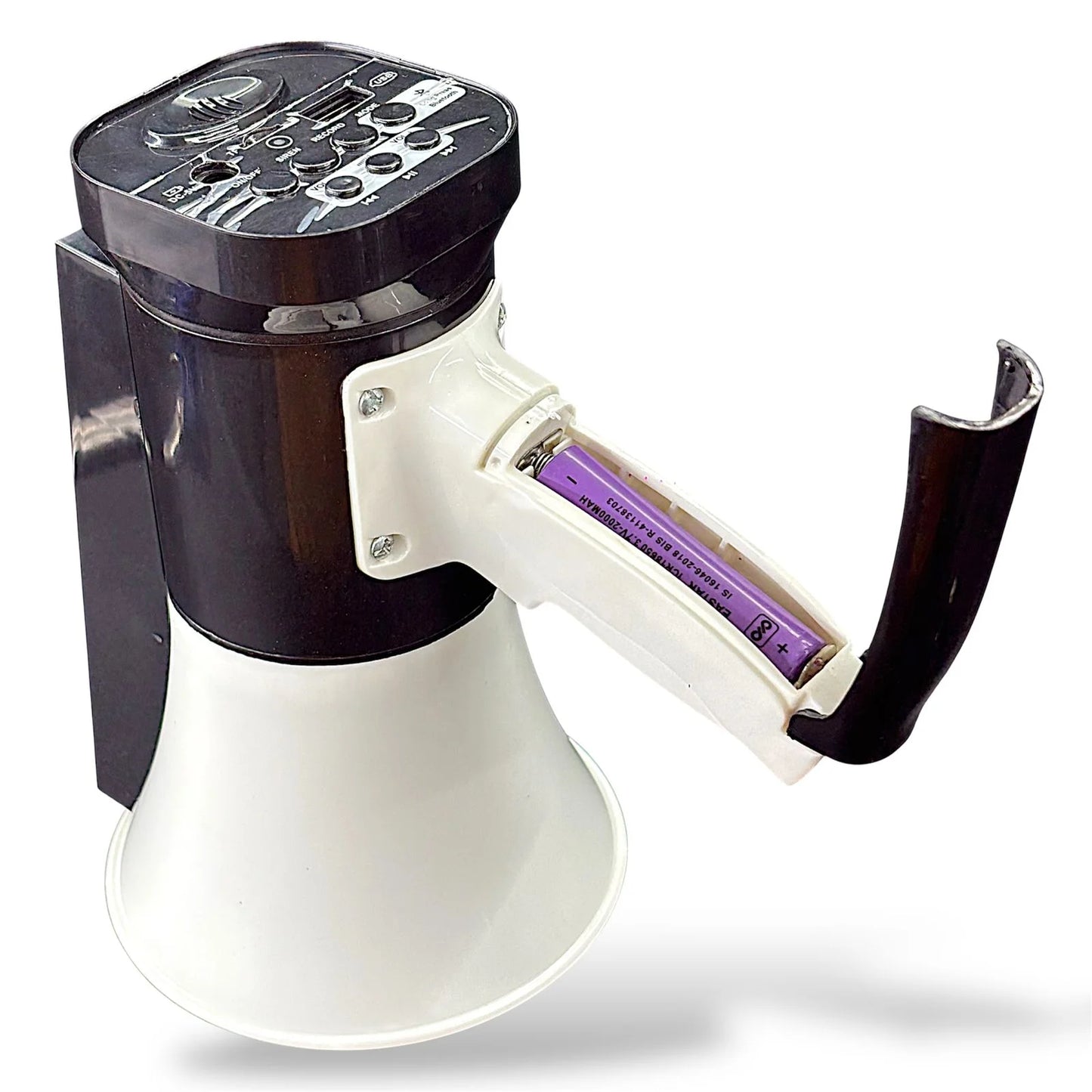 Solar Rechargeable Megaphone MP-935 with Built-in Torch & Police Siren | USB Playback, HD Recording & Sunlight Charging