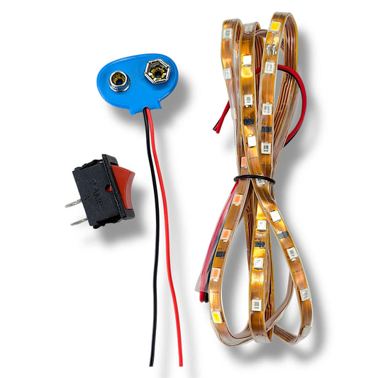 1 Meter RGB LED Strip Light Kit | Flexible Multicolor Running Strip with Controller for Home & DIY Projects